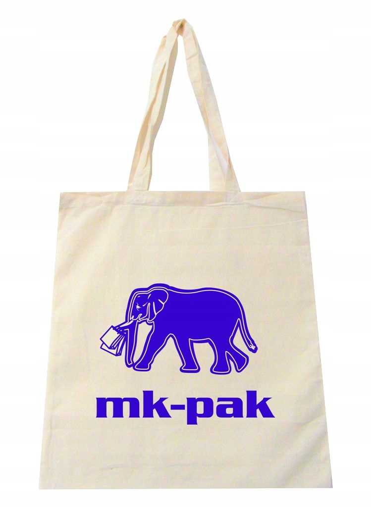 TORBA BAWEŁNIANA Z NADRUKIEM 38X42 UCHO DŁ 25 szt