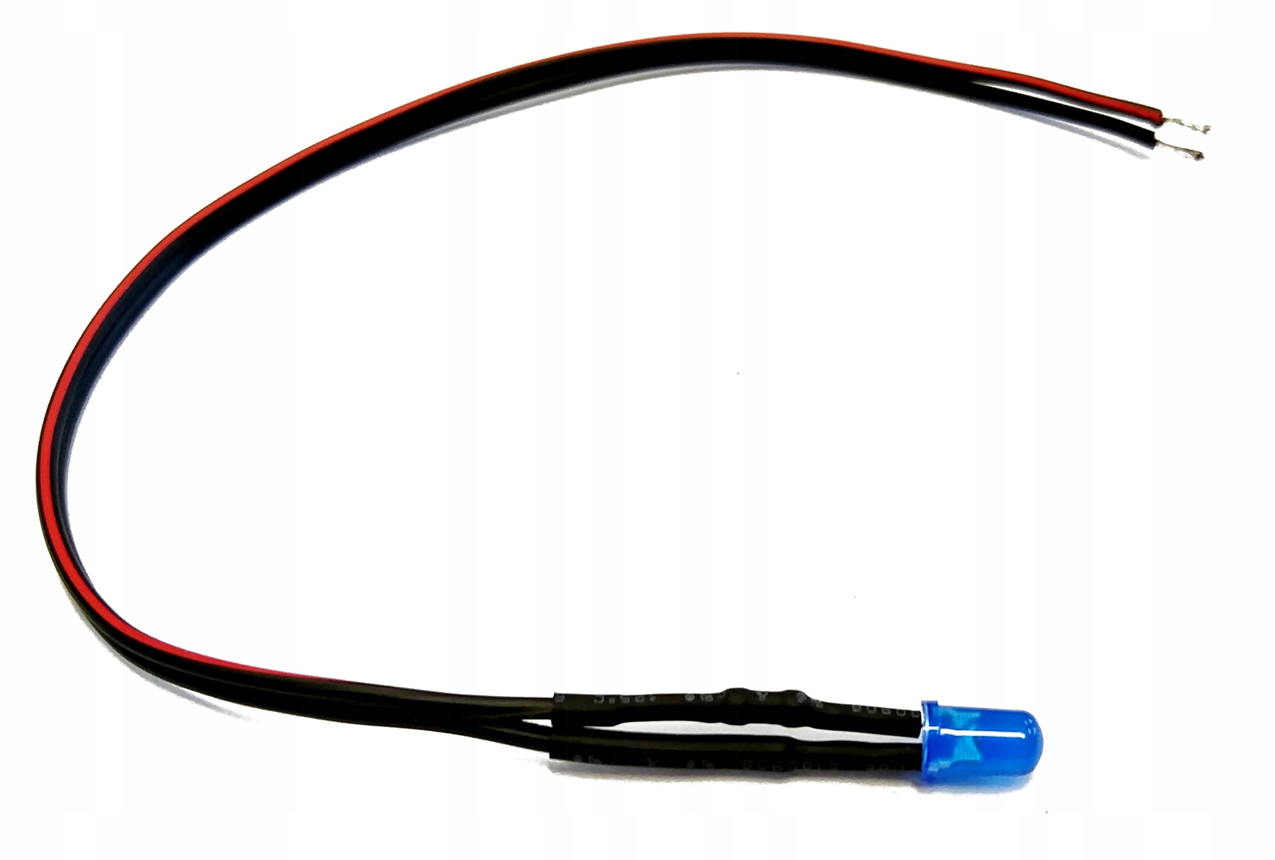 

Dioda z kablem 20cm Led 5mm 12V niebieska