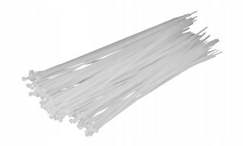 

Opaski zaciskowe kablowe 2,5x200 mm 100szt białe