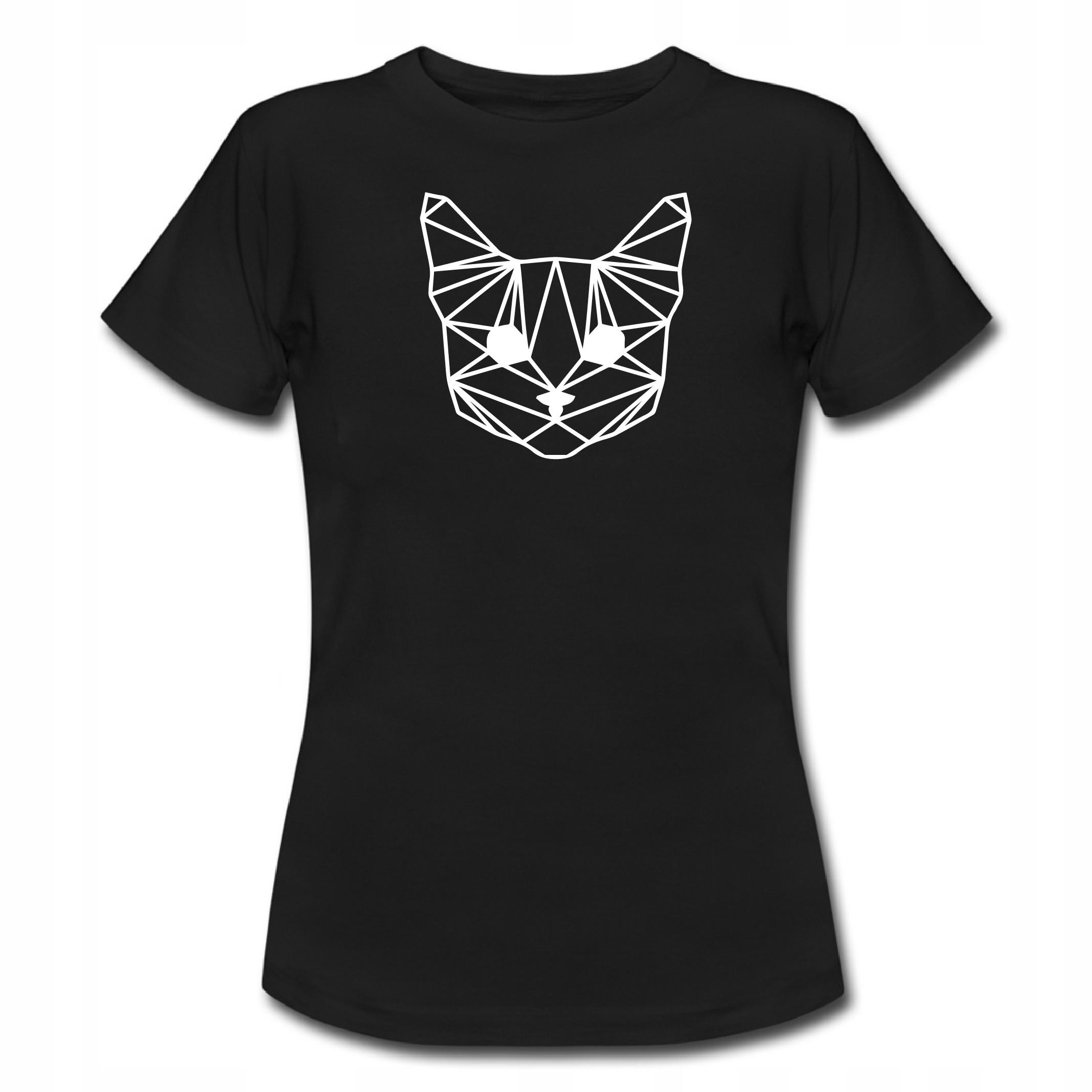 

T-shirt Damski Kot Koty Kotek Geometryczny Xs-xxl