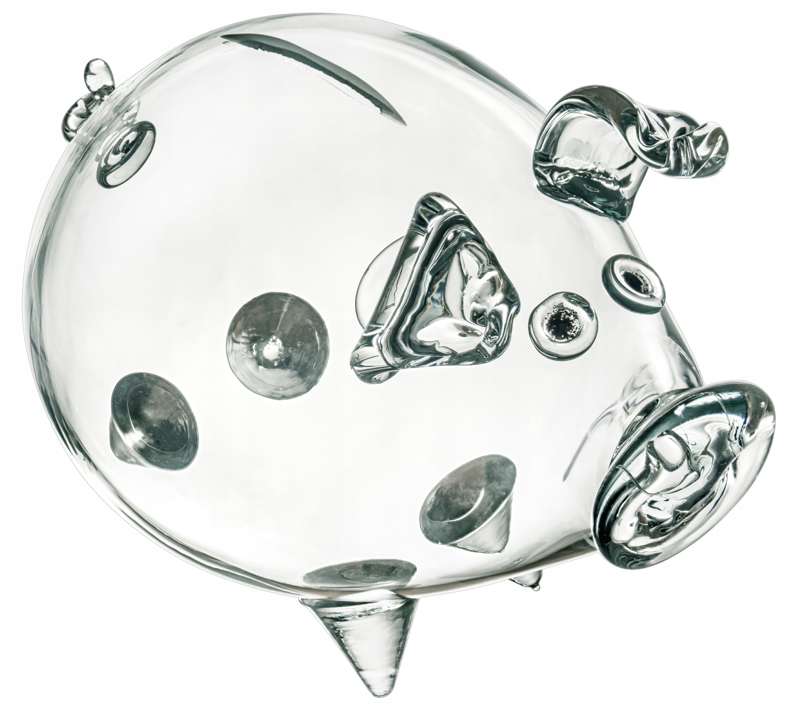 Duża skarbonka ŚWINKA szklana XXL NAPIS GRAWER Płeć Chłopcy Dziewczynki