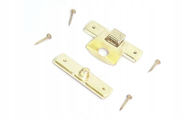 ZAPIĘCIE ZATRZASK sprężynowy mały złoty do PUDEŁKA Kod producenta ZAPIĘCIE