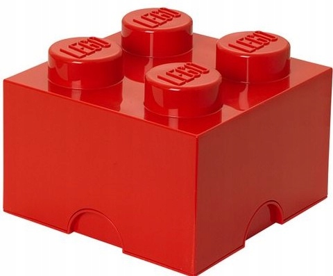 

Lego Pojemnik Klocek 4 Pudełko Czerwony Duży