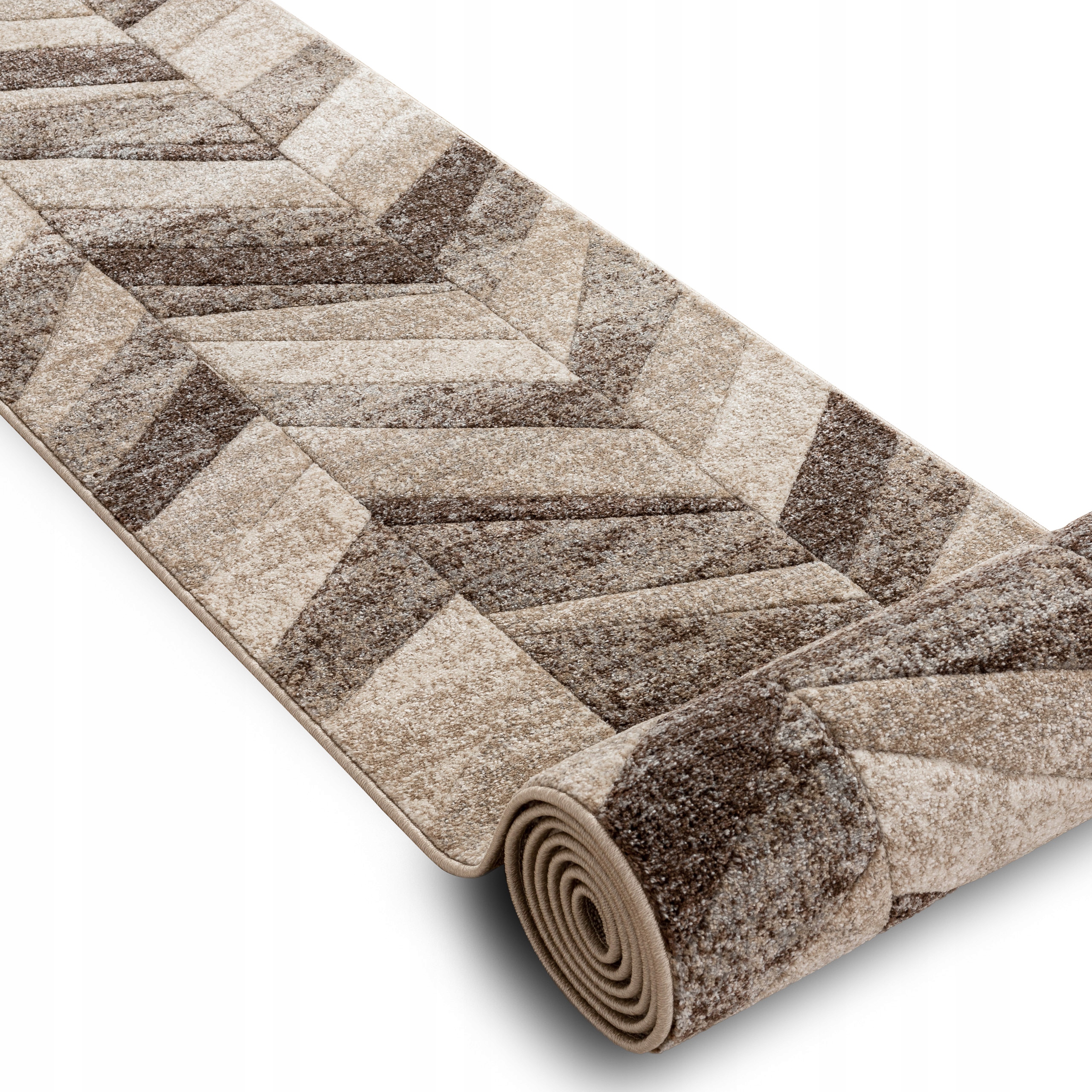 

Miękki Chodnik Feel 120cm Jodełka beż/brąz ^*Q2614