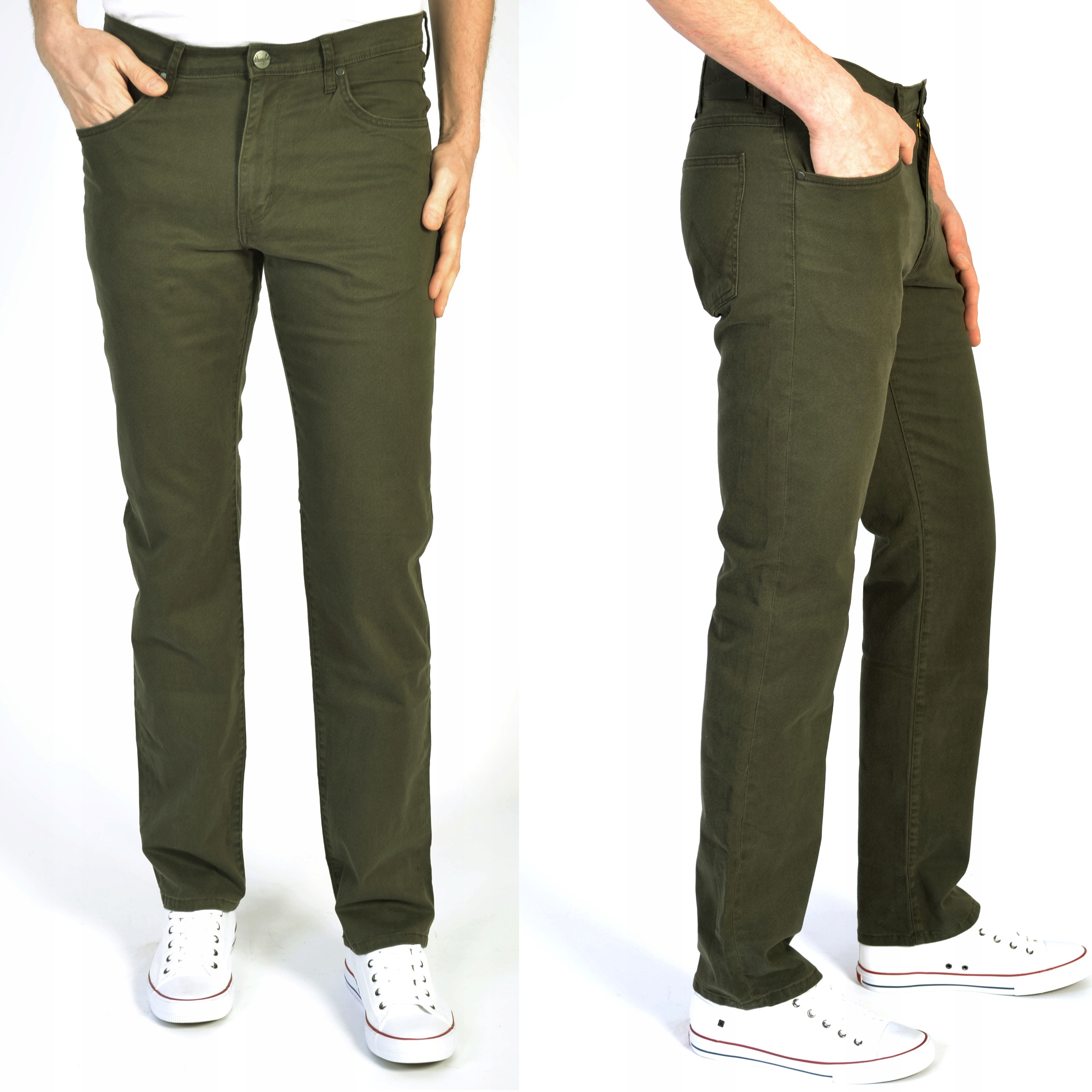 

Wrangler Arizona Olive Green Materiałowe W34 L34
