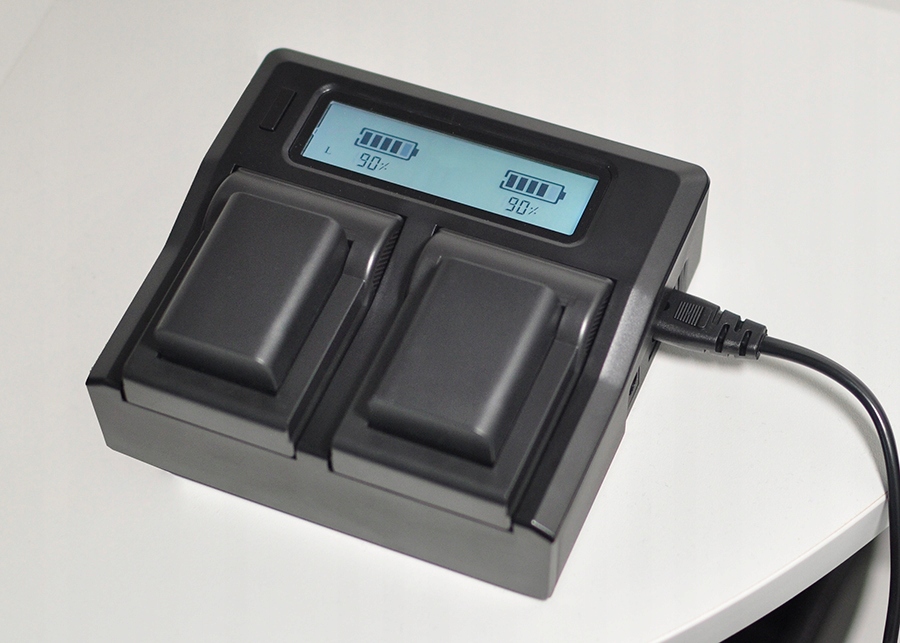 ŁADOWARKA LCD PODWÓJNA 2 AKUMULATORY do SONY FW50 Marka Collection