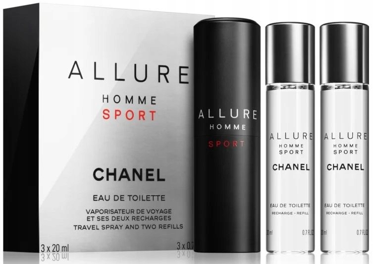 Chanel Allure Homme Sport Edt 3 x 20ml Cestovní Balení