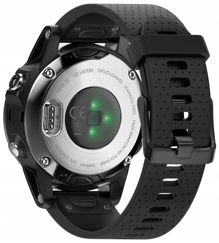 

Czarny Silikonowy Pasek Garmin Fenix 5S Quick Fit