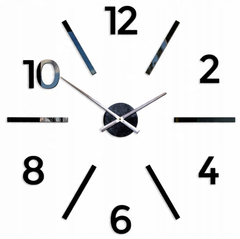 

Zegar Ścienny Nowoczesny Naklejany XL