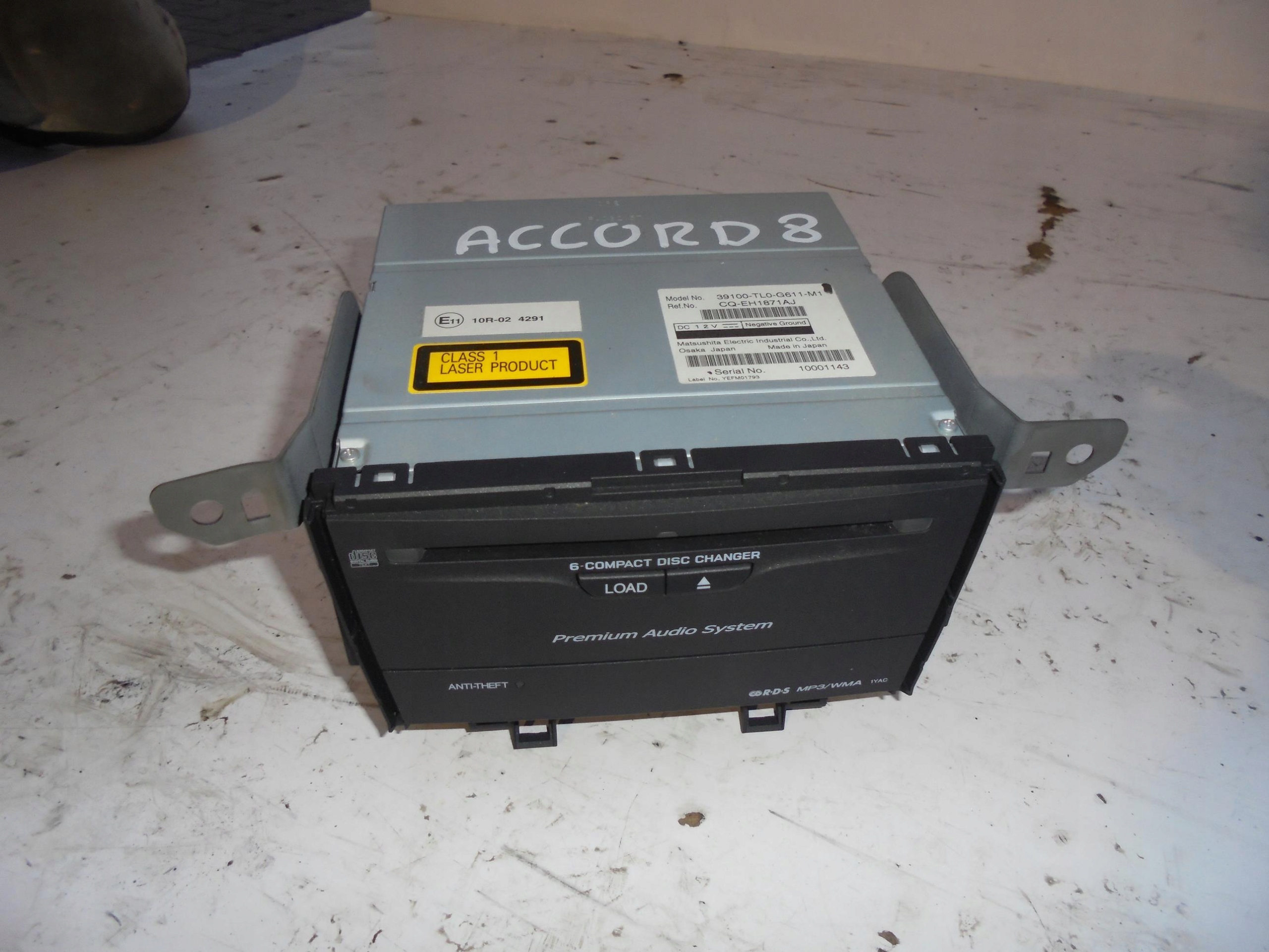 ZMIENIARKA CD 39100-TL0-G611-M1 HONDA ACCORD 8