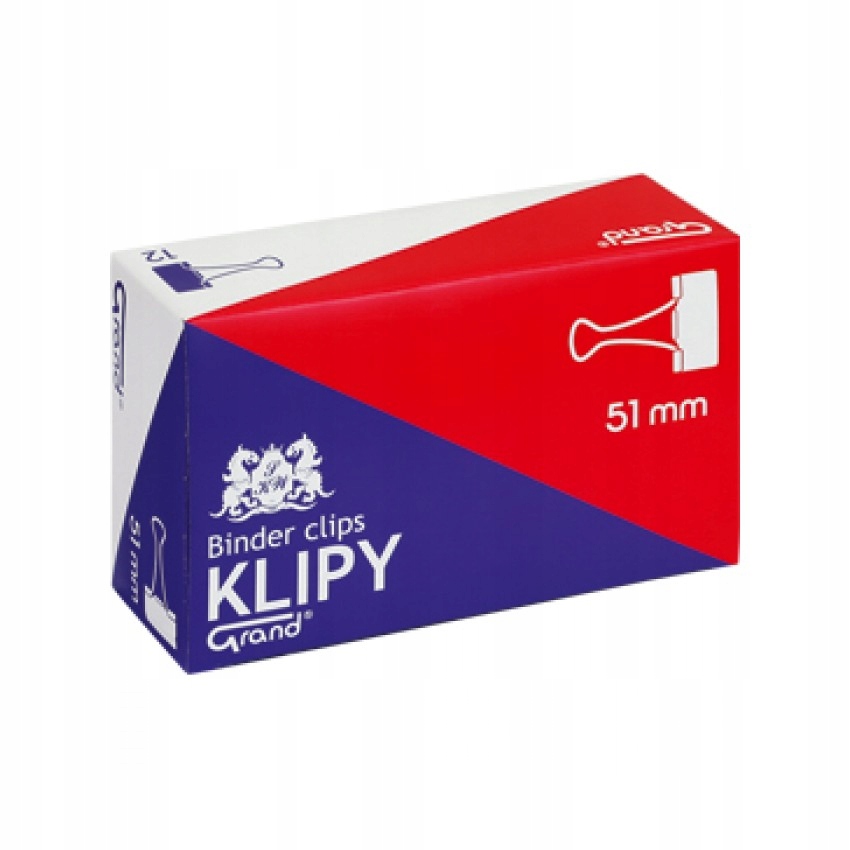 

Klipsy Klip Biurowe Grand 51 MM x 12 Sztuk