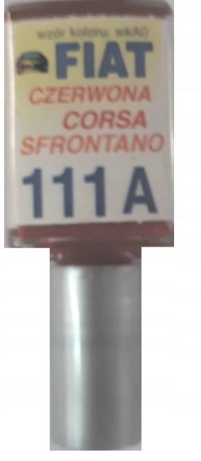 Fiat 111A Rosso Corsa Sfrontano Lakier Zaprawka