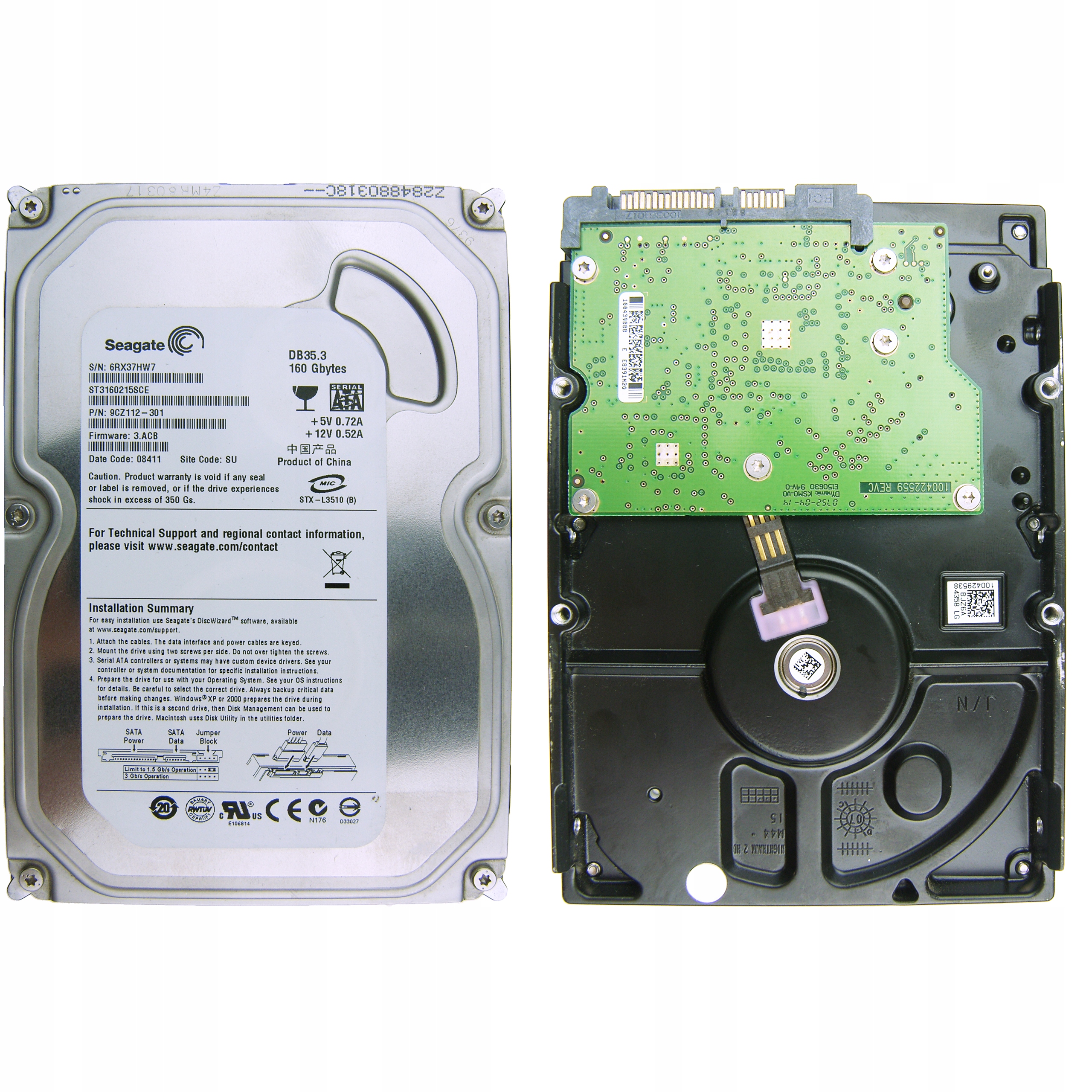 Dysk 160gb St3160215 Seagate w Dyski HDD - Dyski i pamięci