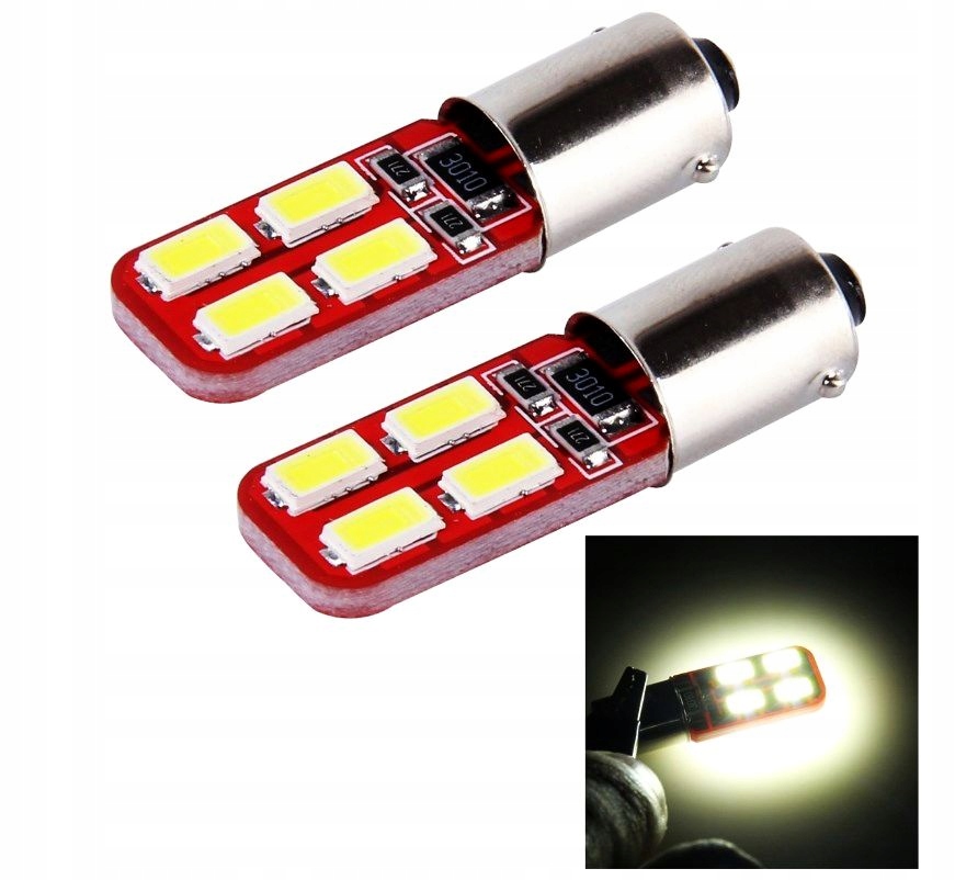 ŻARÓWKA BA9S LED 8 SMD T4W 200LM 5730 BIAŁA Numer katalogowy części ŻARÓWKA LED BA9S