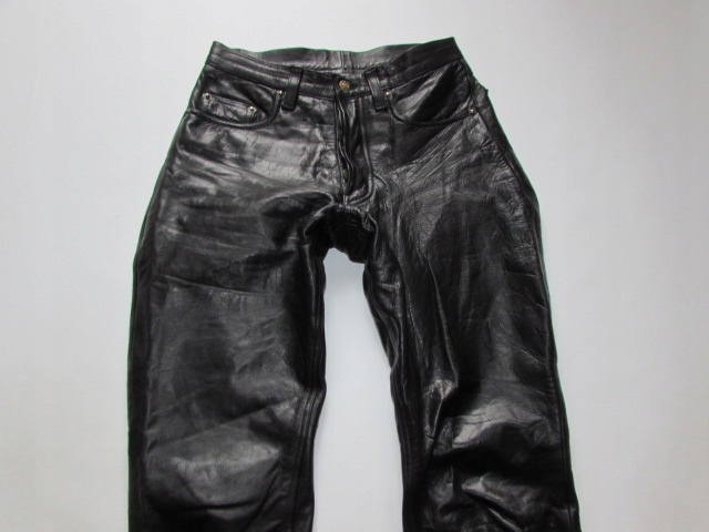 SPODNIE MĘSKIE SKÓRA ROZM W28 L32 * Model 1564