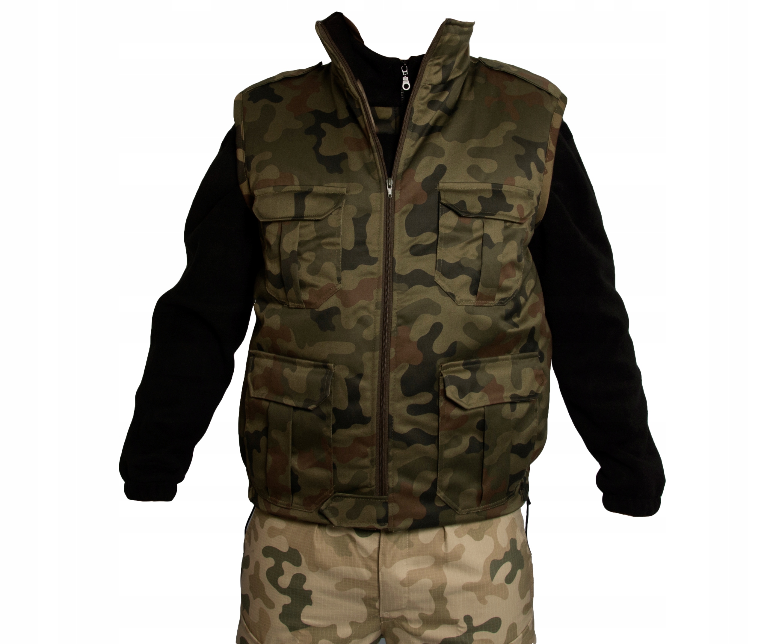 Bezrękawnik Wojskowy MORO Kamizelka Wędkarska XL Marka inna