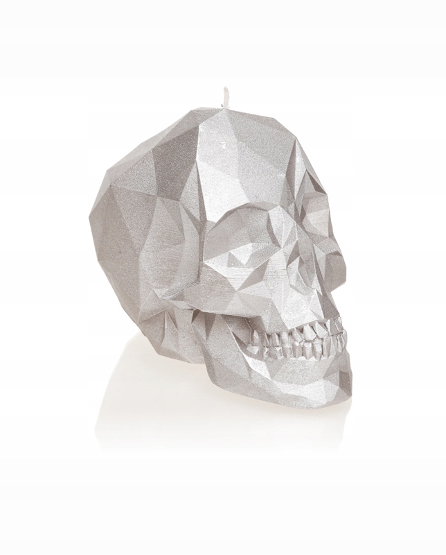 

Świeca świeczka czaszka Skull 70h silver srebrna