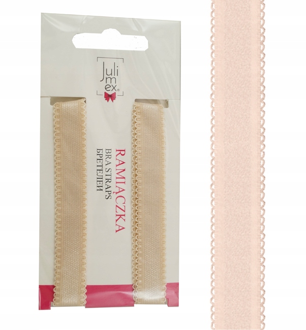 

Julimex Ramiączka RB-433 szer 12 mm Beżowe Koronka