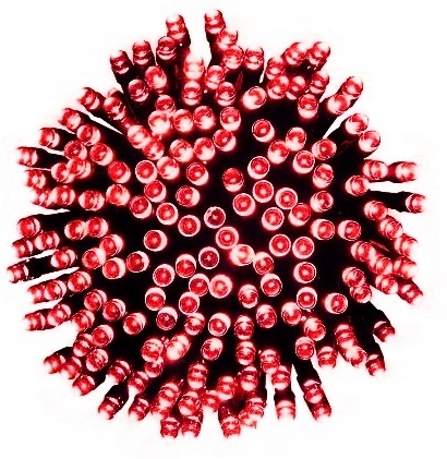 LAMPKI CHOINKOWE 500 LED CZERWONY HURT DETAL