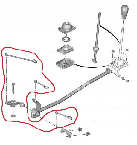ZESTAW NAPRAWCZY DZWIGNI BIEGOW BERLINGO PARTNER