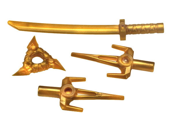 

Lego Broń Ninjago miecz katana shuriken 2x sai