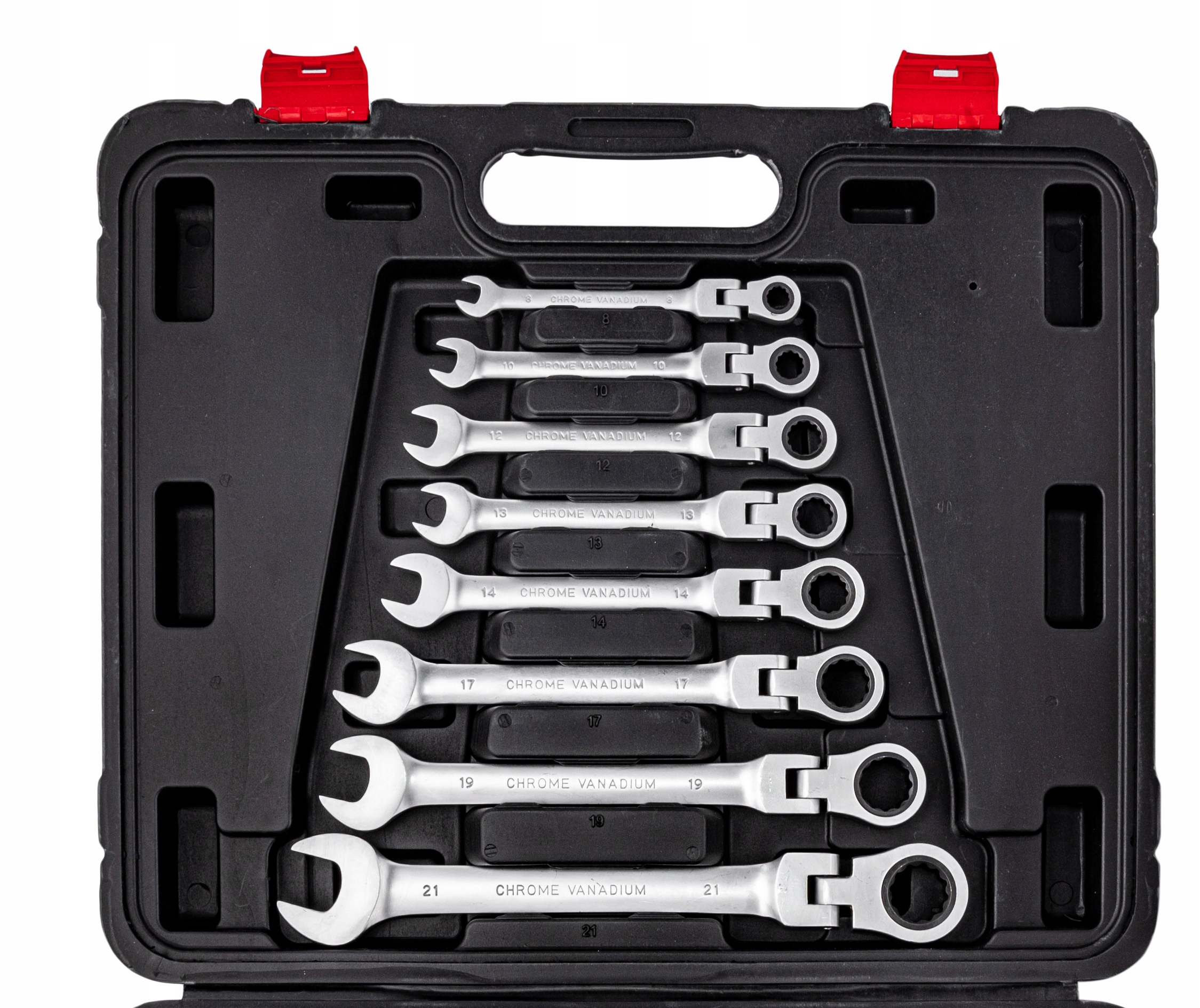 KLUCZE PLASKO OCZKOWE Z GRZECHOTKA LAMANE 8 32 13E Weight with packaging 12 kg