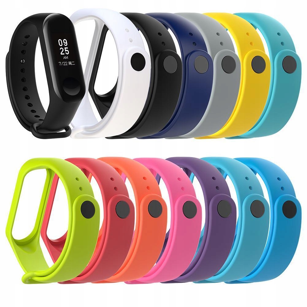 XIAOMI MI BAND 3 OPASKA PASEK 4 SZTUKI + FOLIA LCD Rodzaj pasek