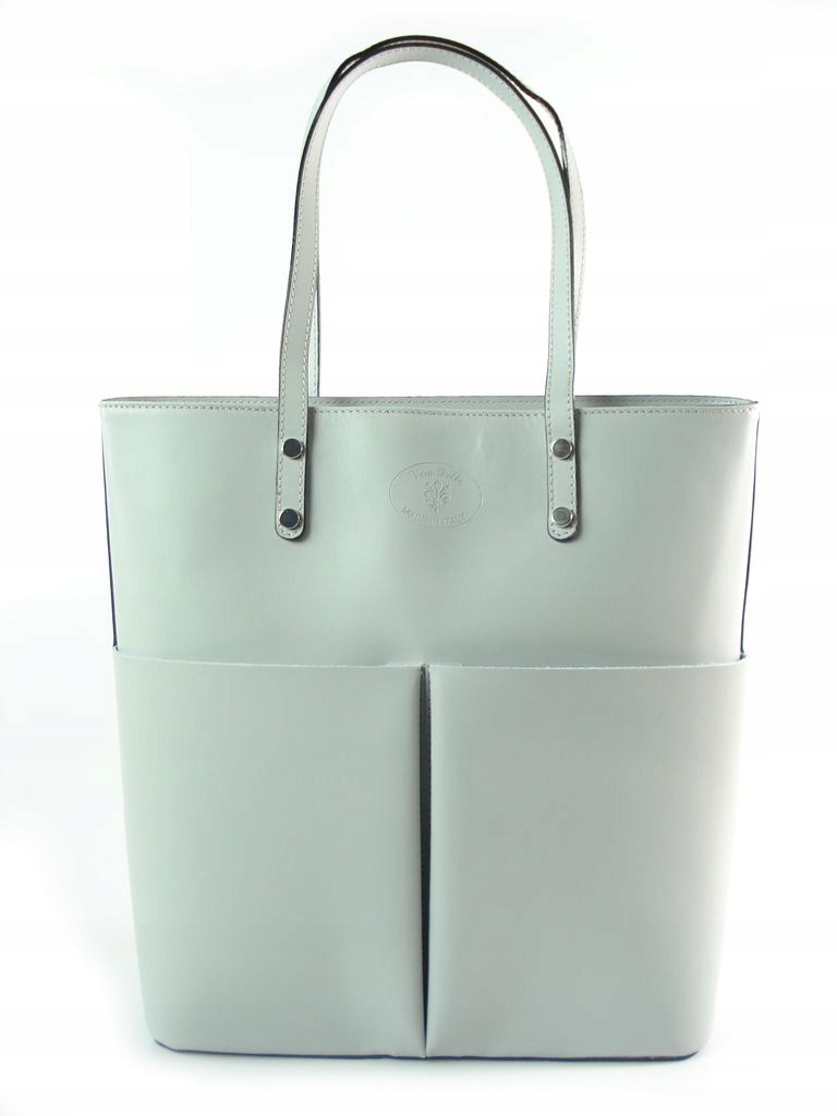 

Vera Pelle Włoska Skóra Duży Worek Kieszenie A4