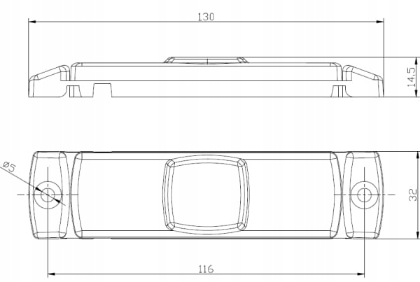 LAMPA LAMPKA OBRYSOWA OBRYS POMARAŃCZOWA LED FT017 Producent części Fristom