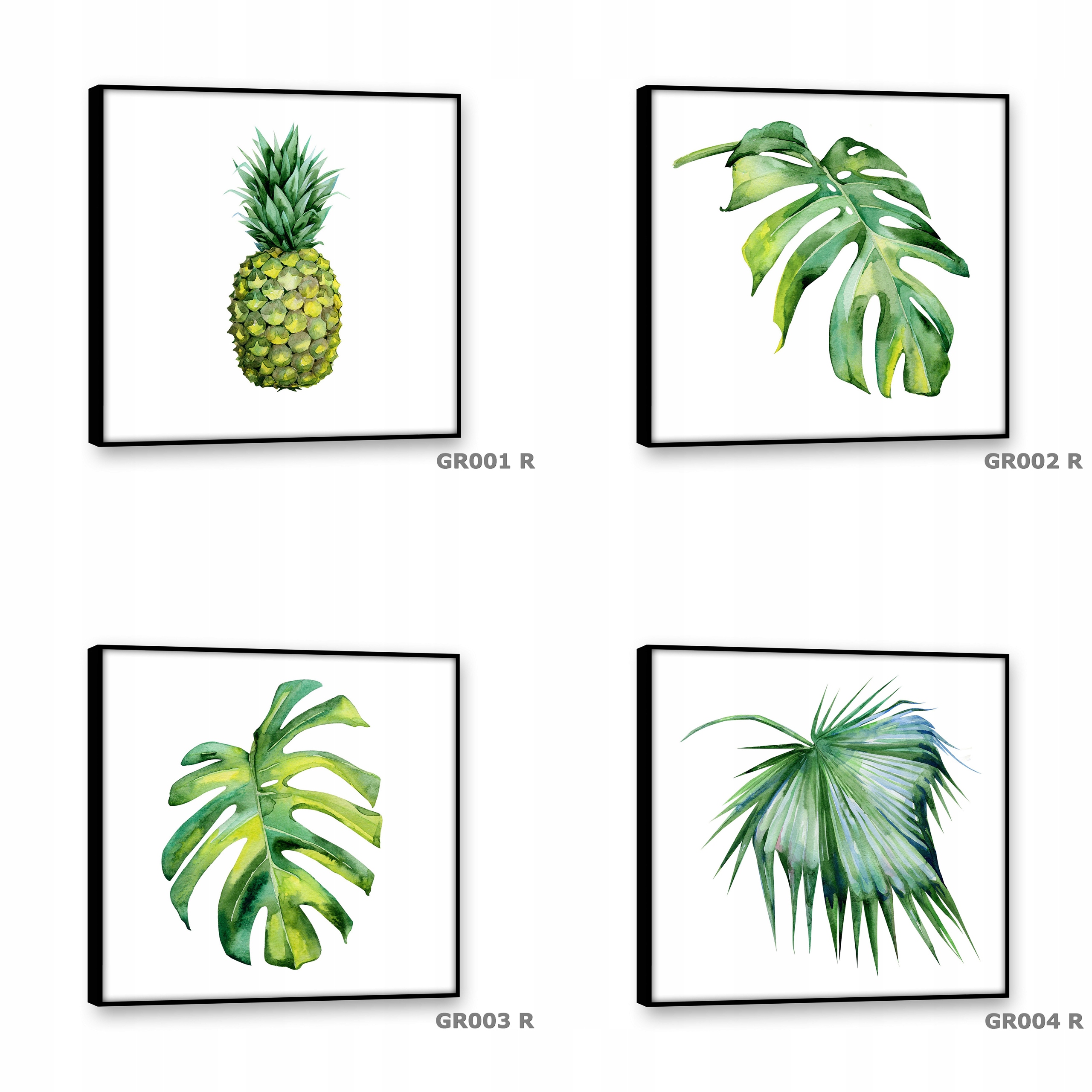 Obrazy na płótnie 40x40 Obraz Nowoczesny LIŚCIE Marka inna