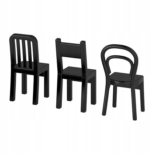 

Ikea Fjantig Wieszak Ścienny Krzesełka Kompl. 3szt