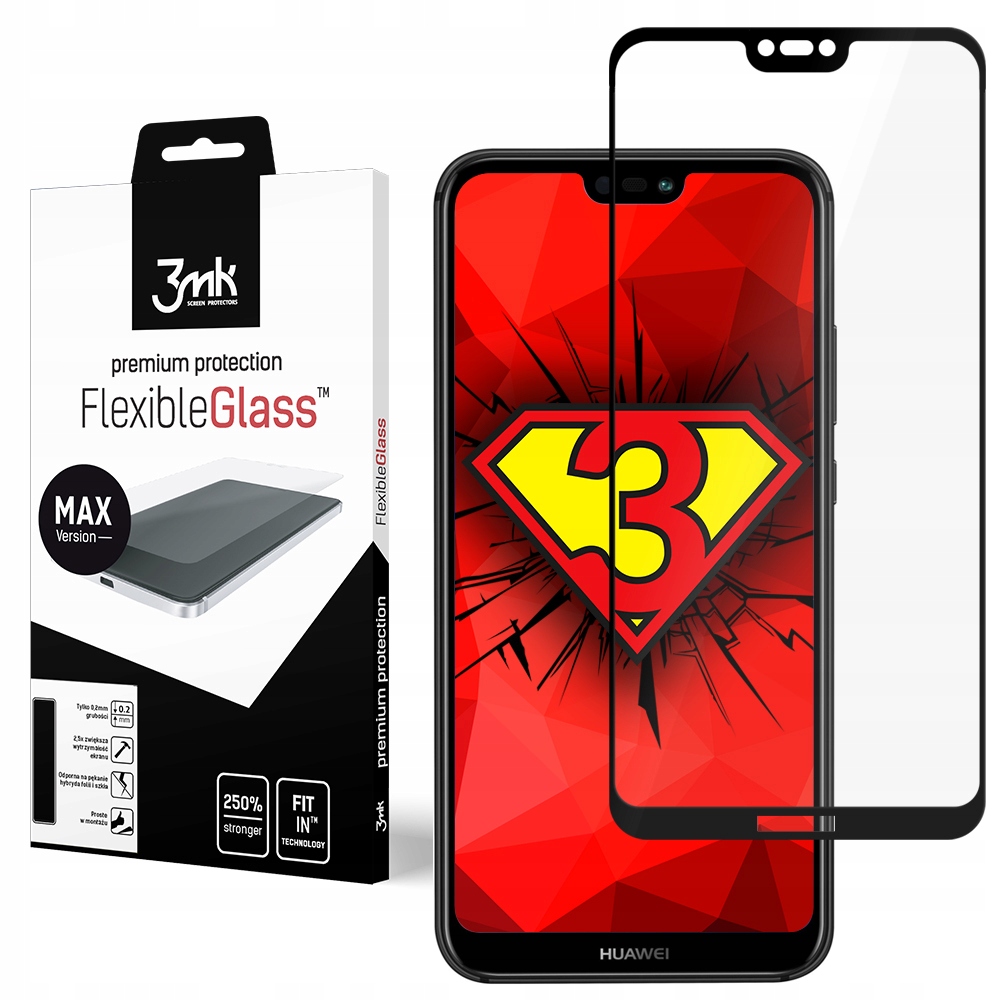 

Szkło 3mk Flexible Glass Max na Huawei P20 Lite mm