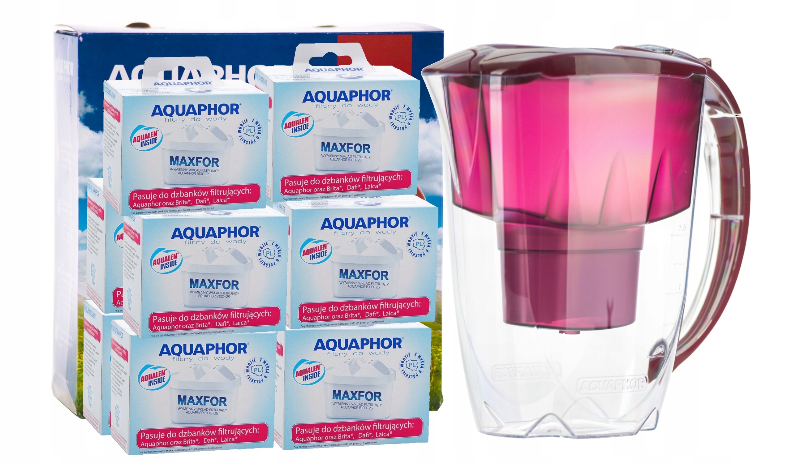 

10xWKŁAD Filtr Maxfor Maxtra Brita +dzbanek Gratis