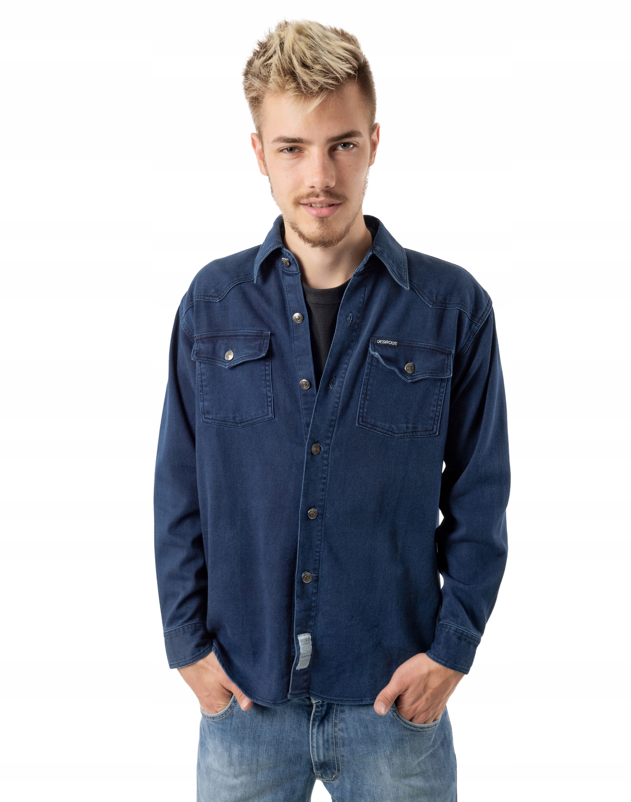 

Koszula Męska Jeansowa Desirous Bedford Jeans r S