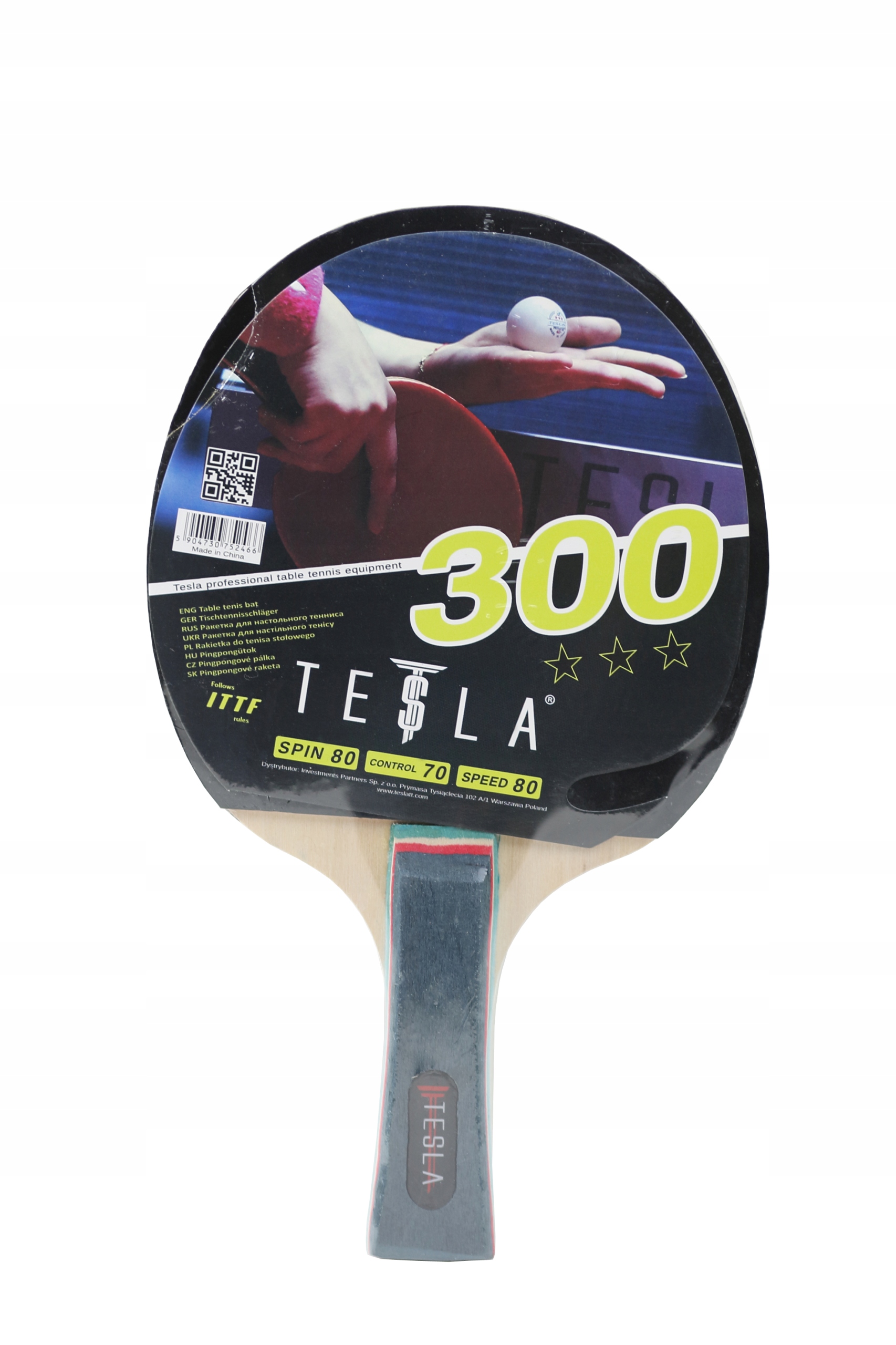 Rakietka do tenisa stołowego TESLA 300 ping pong