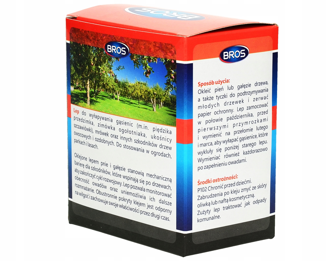 LEP TAŚMA DO DRZEW WYŁAPUJE OWADY SZKODNIKI GĄSIENICE MRÓWKI ZIMÓWKI BROS Producent Bros