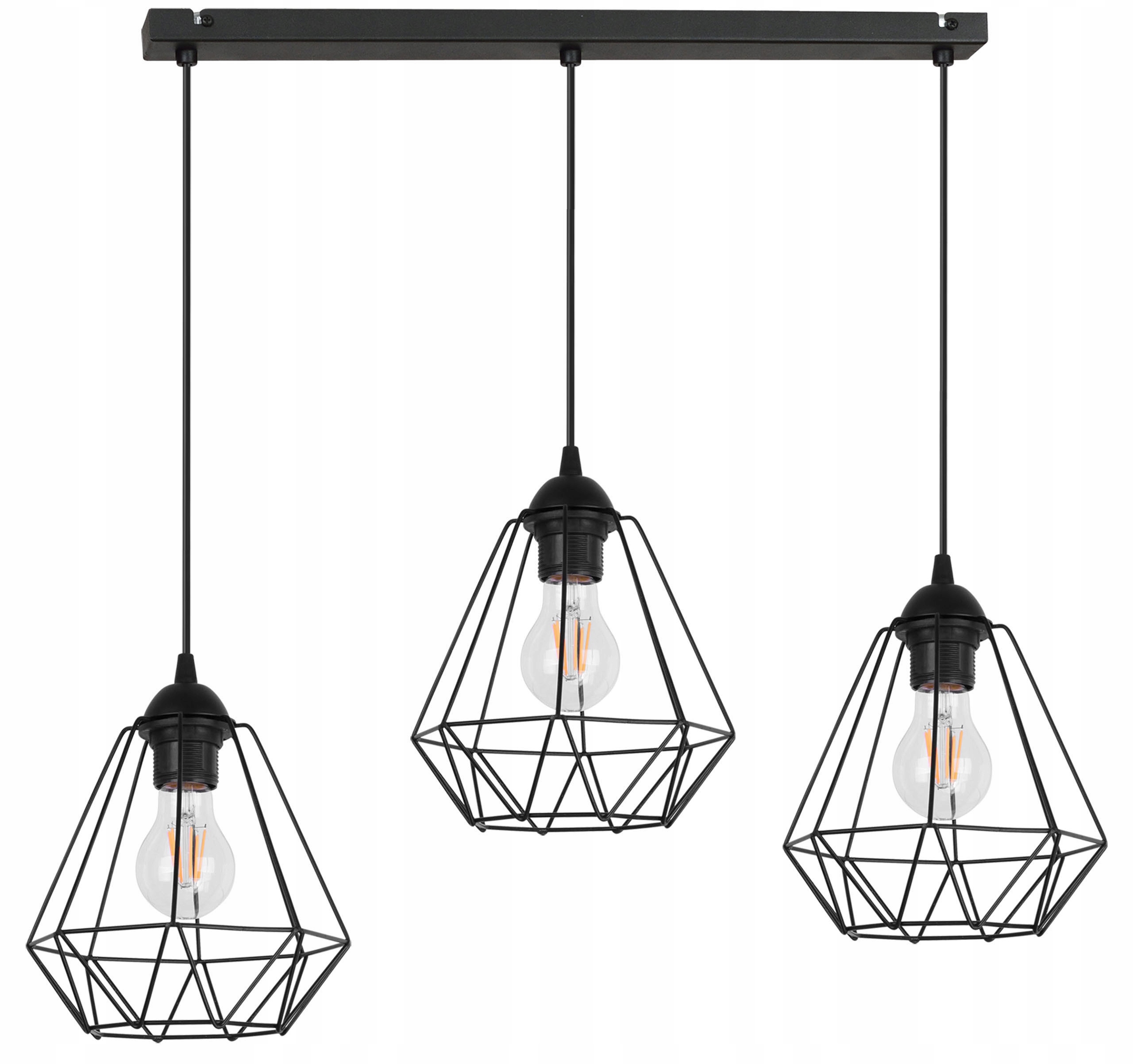 

Sufitowa Lampa Wisząca Diament Loft Edison Retro