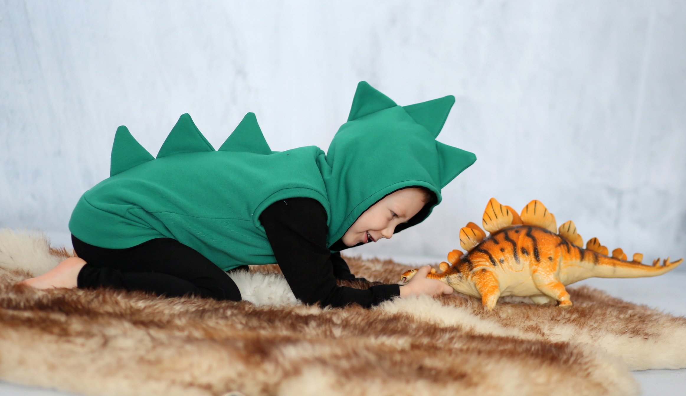 

Bezrękawnik Dino zielony rozmiar 116