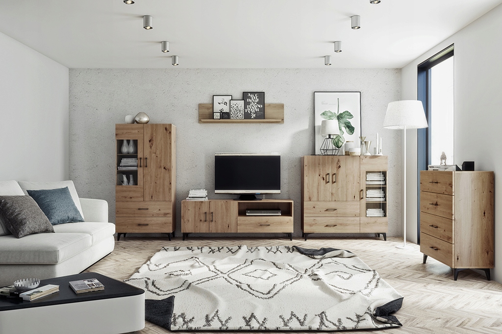 ABS-8 KOMODA SZAFKA dąb artisan 80 cm skandynawska Kolor frontów dąb artisan