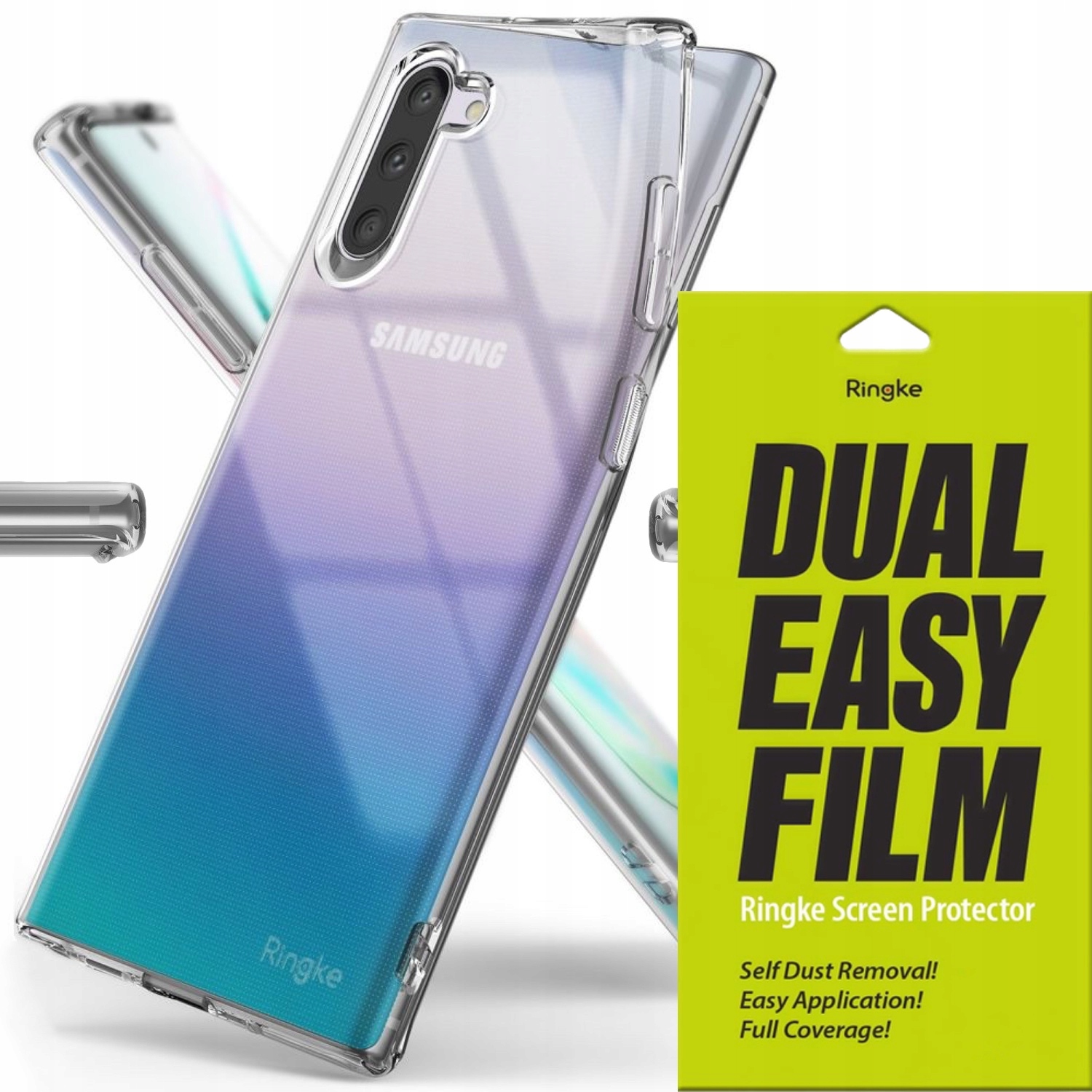 

Etui Ringke Air Do Galaxy Note 10 + 2x Folia Dual