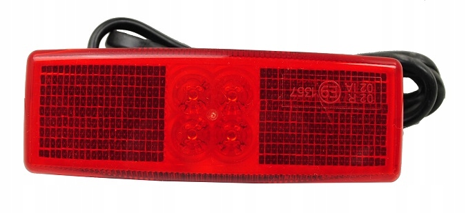 LAMPA LAMPKA OBRYSOWA LED LEDOWA CZERWONA