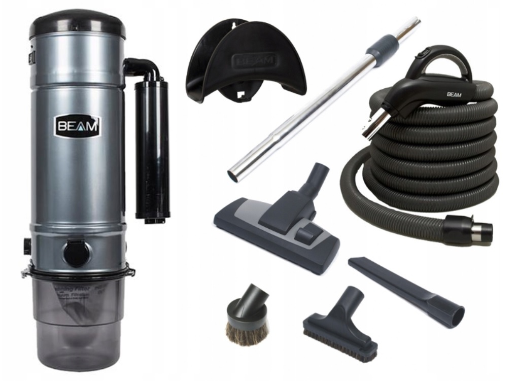 ODKURZACZ CENTRALNY BEAM 385 AKCESORIA PROG MONTAŻ