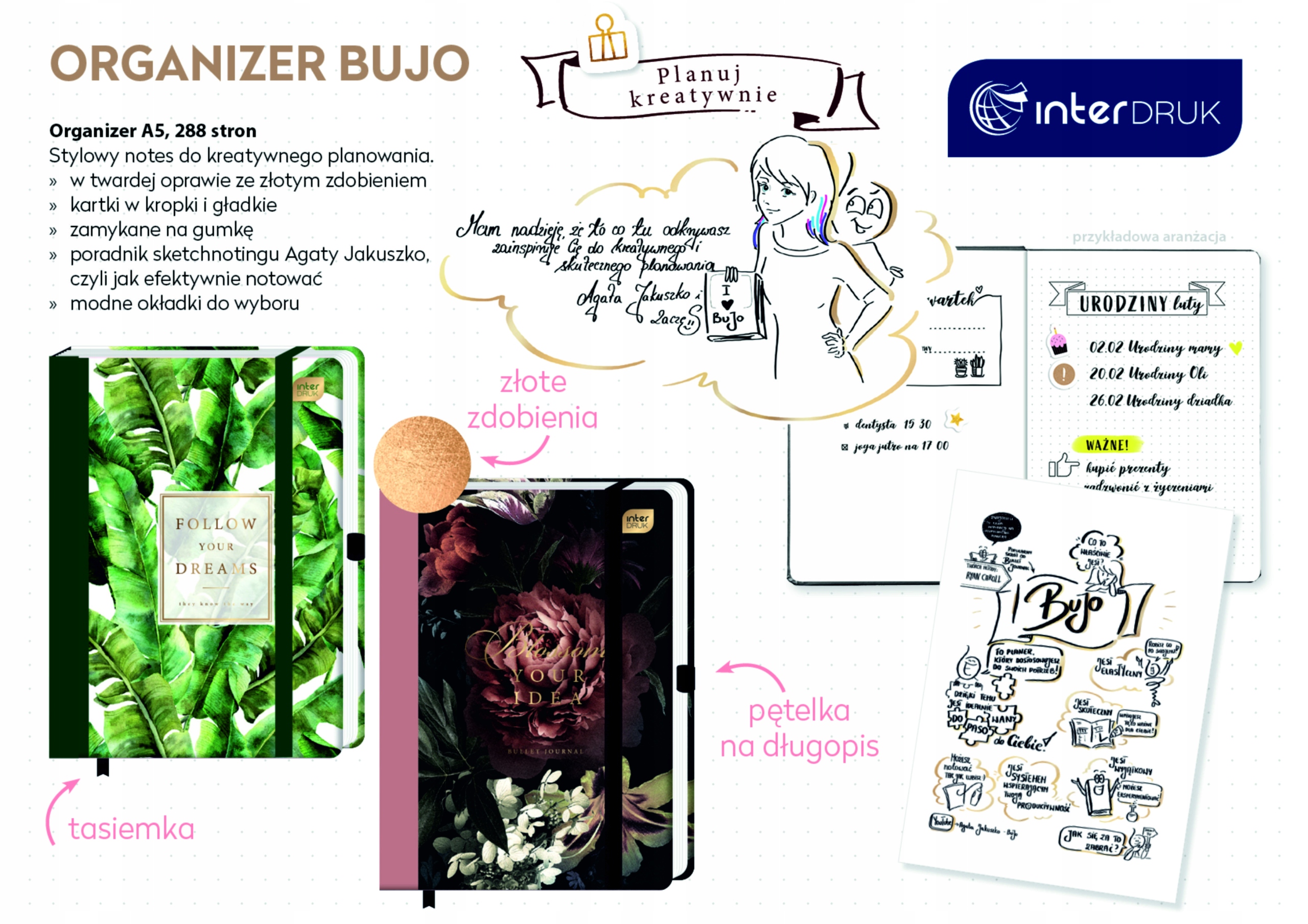 Notes planer organizer Bullet Journal A5 BUJO Leav EAN (GTIN) 5902277276896