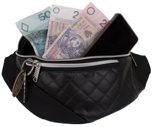 Saszetka nerka biodrowa na pas Damska pikowana Płeć Produkt damski