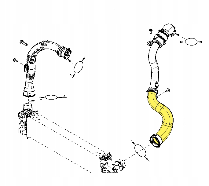 RURA WAZ TURBO INTERCOOLERA RENAULT TRAFIC 1 6 dCi Part number 144601915R