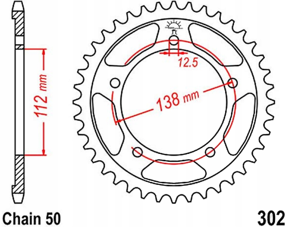 Zadní ozubení Jtr 39-45 zubů Honda Cbr 900 Rr Fireblade Nová