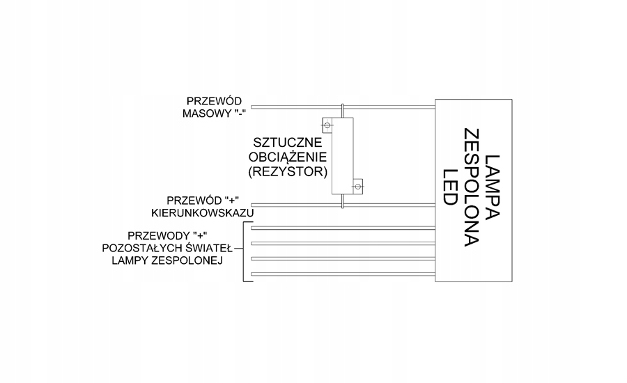 2x REZYSTORY OPORNIKI KIERUNKOWSKAZÓW lamp LED 12V Producent części Inny