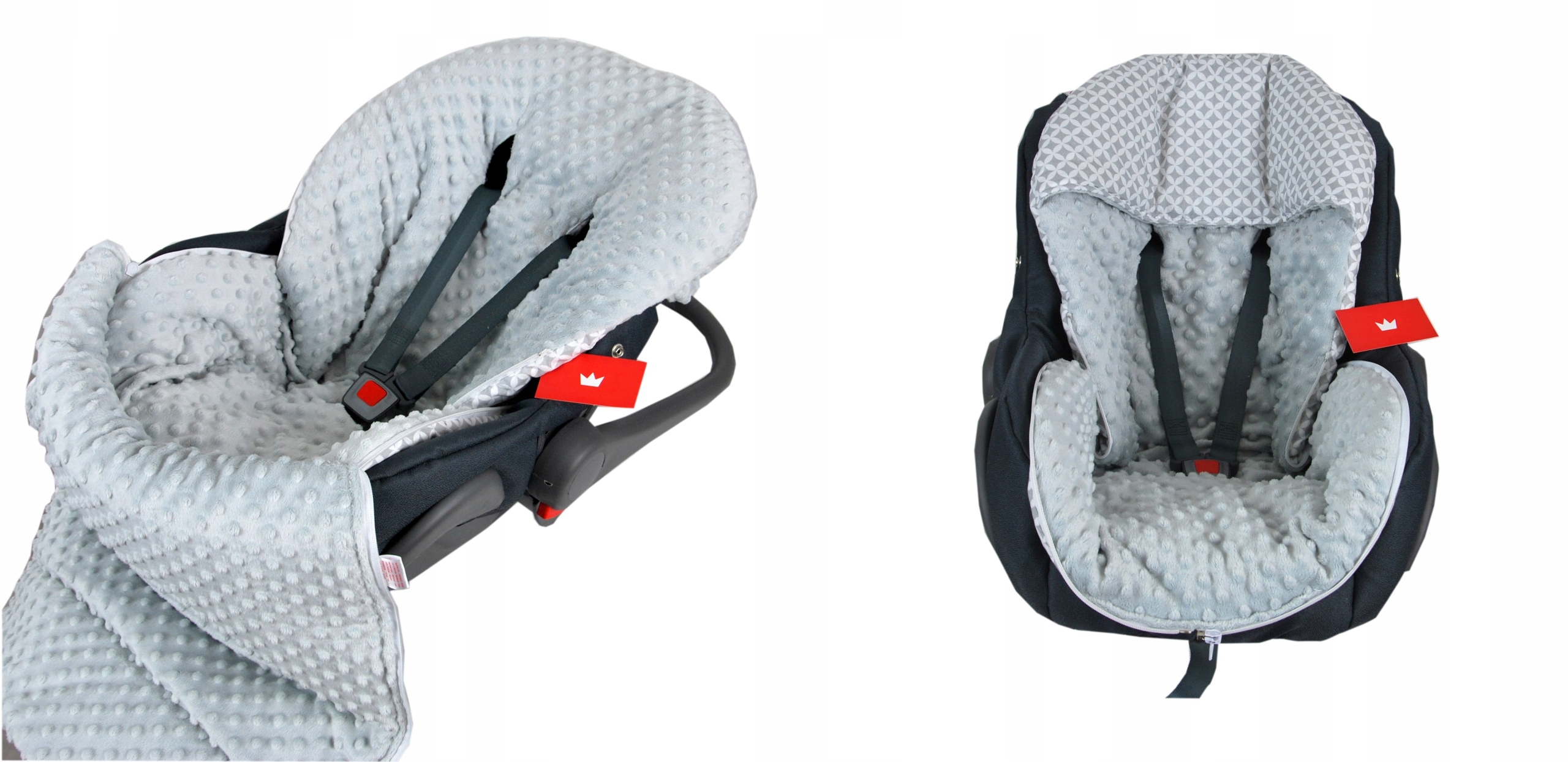 BabyLux ŚPIWOREK WIOSENNY MINKY DO WÓZKA 90CM NR 1 Długość 90 cm