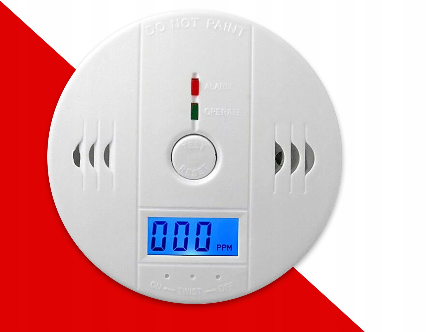 Czujnik czadu tlenku węgla CO gazu wykrywacz lcd Marka Inna