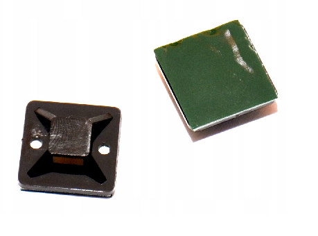 20X самоклеящийся держатель для кабельных стяжек 25x25 мм